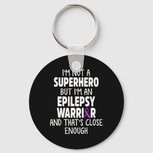 Epilepsy Awareness Hero Epileptic Warrior Survivor Key Ring