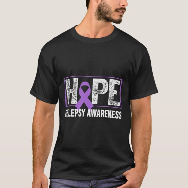 Epilepsy Awareness - Hope Epilepsy Awareness  T-Shirt (Front)