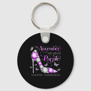 Epilepsy Awareness In November We Wear Purple Butt Key Ring