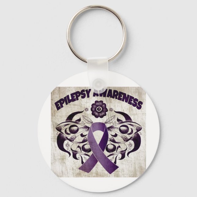 Epilepsy Awareness Keychain (Front)