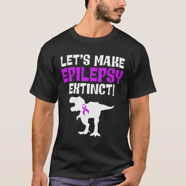 Epilepsy Awareness Make Epileptic Warrior Survivor T-Shirt (Front)