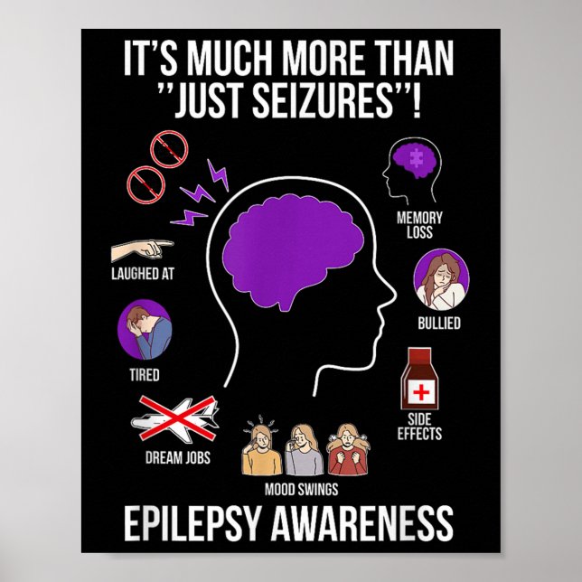 Epilepsy Awareness Month Epilepsy Warrior  Poster (Front)