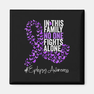 Epilepsy Awareness Month Purple Ribbon  Magnet