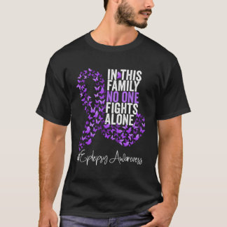 Epilepsy Awareness Month Purple Ribbon T-Shirt