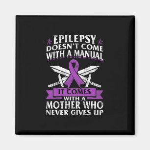 Epilepsy Awareness Mother Purple Ribbon Seizure Di Magnet