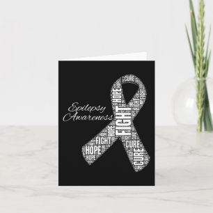 Epilepsy Awareness November Month Fight Cure Hope Card