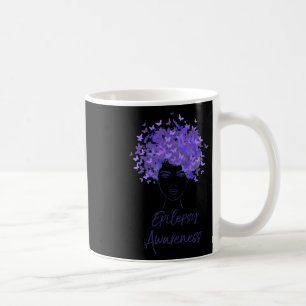 Epilepsy Awareness Purple Butterflies Gift Coffee Mug
