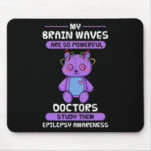 Epilepsy Awareness Purple Epileptic Brain Epilepsi Mouse Pad