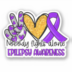 Epilepsy Awareness Purple Ribbon Support