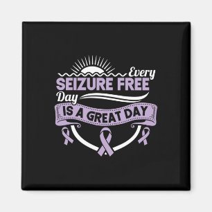 Epilepsy Awareness Ribbon Every Seizure Free Day G Magnet