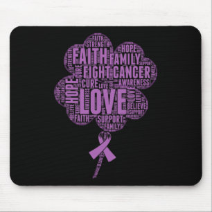 Epilepsy Awareness Ribbon Mouse Pad
