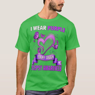 Epilepsy Awareness s I Wear Purple Ribbon For My C T-Shirt