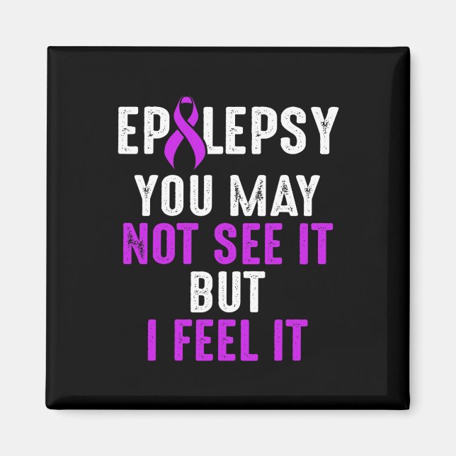 Epilepsy Awareness See Epileptic Warrior Survivor  Magnet (Front)