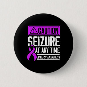 Epilepsy Awareness Seizure Epileptic Warrior Survi 6 Cm Round Badge