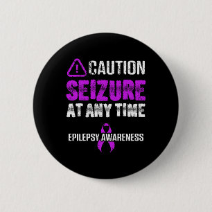 Epilepsy Awareness Seizure Epileptic Warrior Survi 6 Cm Round Badge