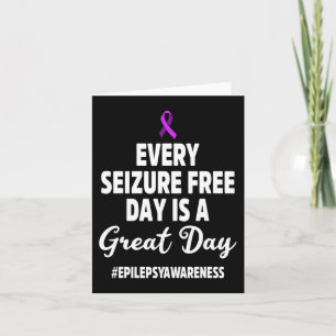 Epilepsy Awareness Seizure Free Epileptic Warrior Card