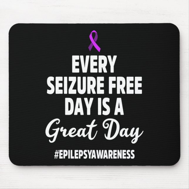 Epilepsy Awareness Seizure Free Epileptic Warrior  Mouse Pad (Front)
