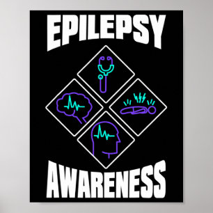 Epilepsy Awareness Specialise Epileptic Warrior Su Poster