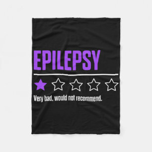 Epilepsy Awareness Succeed Epileptic Warrior Survi Fleece Blanket