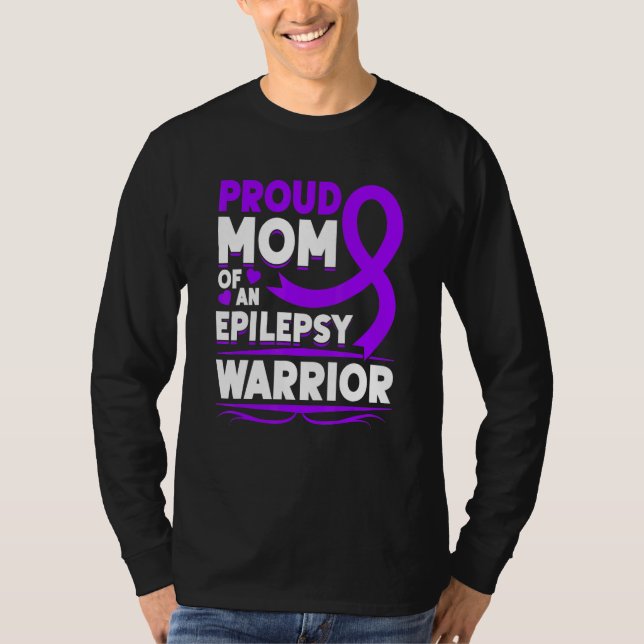 Epilepsy Awareness Support Epilepsy Warrior Month T-Shirt (Front)