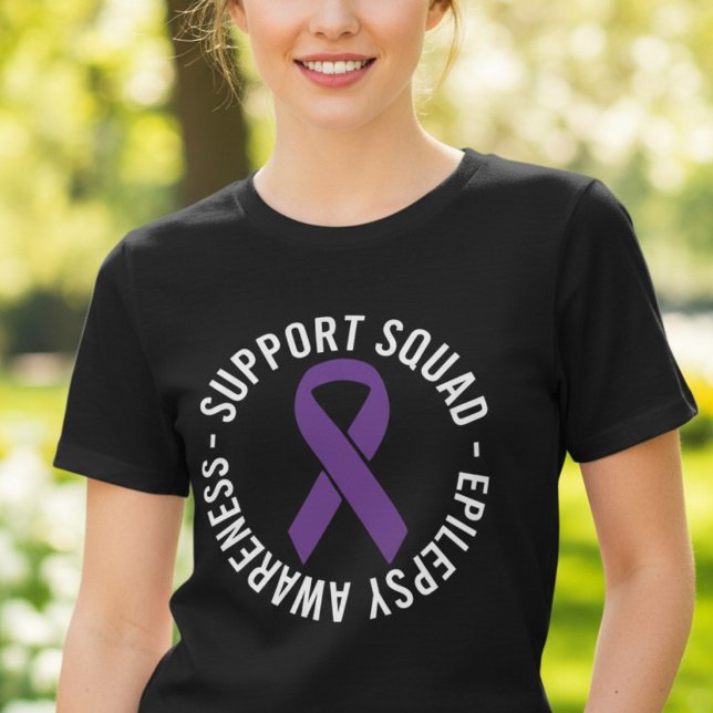 Epilepsy Awareness Support Squad Tri-Blend Shirt (Creator Uploaded)