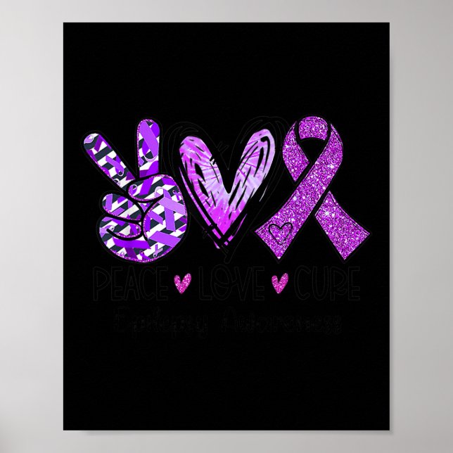 Epilepsy Awareness Supporter Warrior Fighter  Poster (Front)