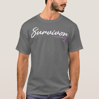 Epilepsy Awareness Survivor Glitter Ribbon Hope Fo T-Shirt