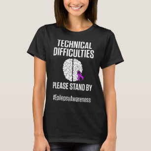Epilepsy Awareness Technical Epileptic Warrior Sur T-Shirt