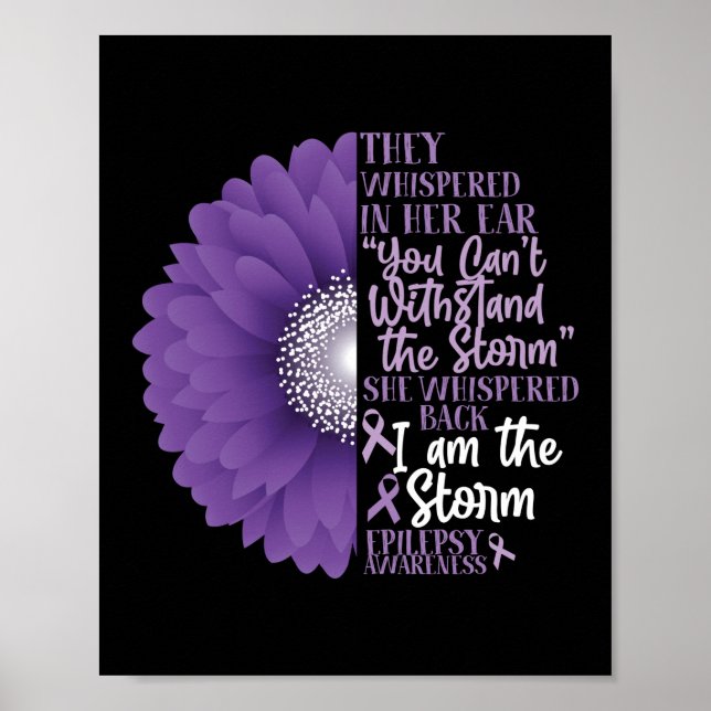 Epilepsy Awareness They Whispered In Her Ear Poster (Front)