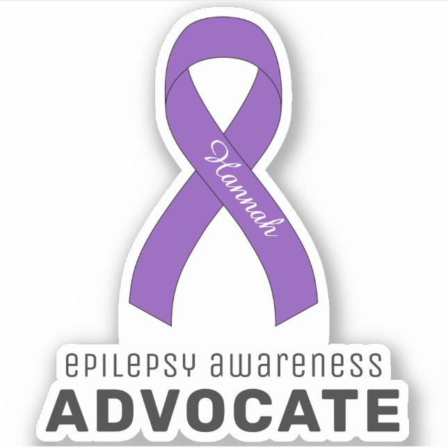 Epilepsy Awareness Vinyl Sticker (Front)
