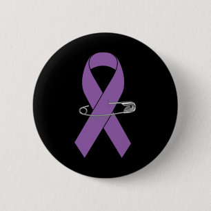 Epilepsy Awareness Walk Supporter Ribbon 6 Cm Round Badge