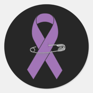 Epilepsy Awareness Walk Supporter Ribbon  Classic Round Sticker