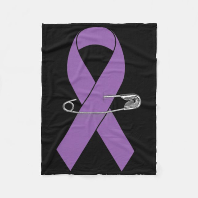 Epilepsy Awareness Walk Supporter Ribbon  Fleece Blanket (Front)