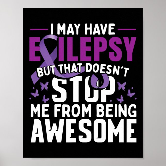 Epilepsy Awareness Warrior 1  Poster (Front)
