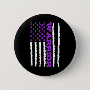 Epilepsy Awareness Warrior  6 Cm Round Badge