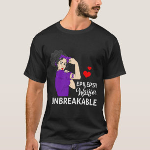 Epilepsy Awareness Warrior Unbreakable Strong Wome T-Shirt