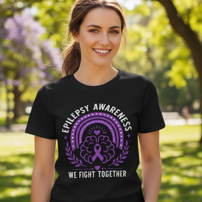 Epilepsy Awareness We Fight Together Tri-Blend Shirt (Creator Uploaded)