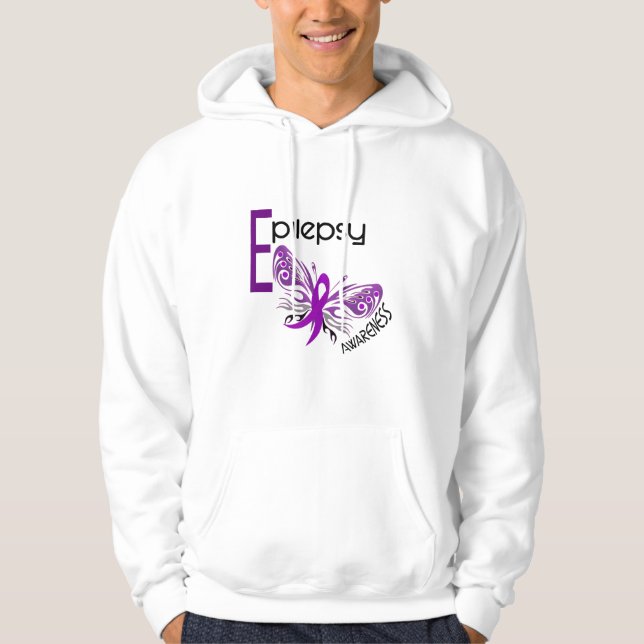 Epilepsy BUTTERFLY 3 Hoodie (Front)