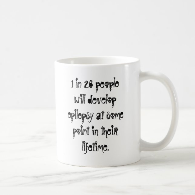 Epilepsy Fact Coffee Mug (Right)