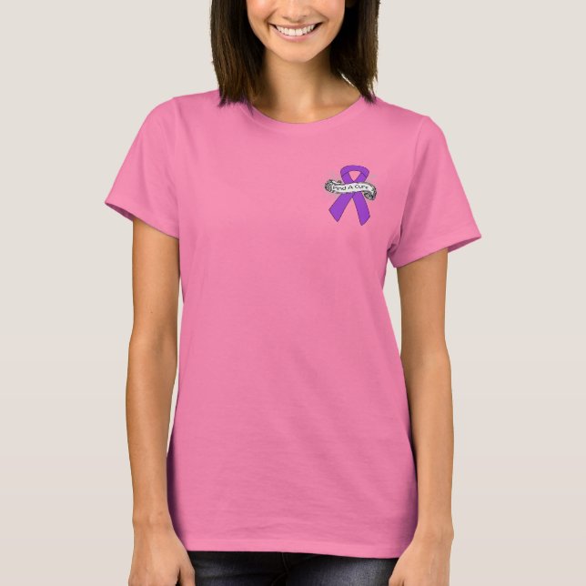 Epilepsy Find A Cure Ribbon T-Shirt (Front)