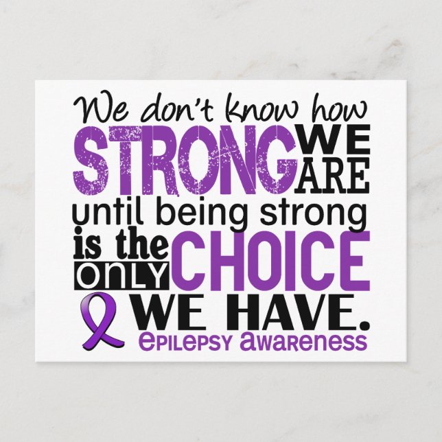 Epilepsy How Strong We Are Postcard (Front)