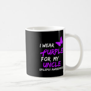 Epilepsy I Wear Purple For My Uncle Ribbon Coffee Mug