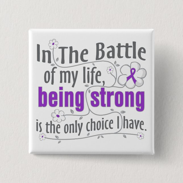 Epilepsy In The Battle 15 Cm Square Badge (Front)