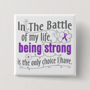 Epilepsy In The Battle 15 Cm Square Badge