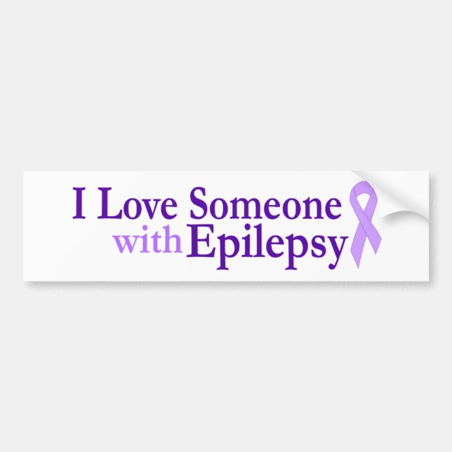 epilepsy love bumper sticker (Front)