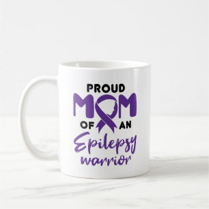 Epilepsy Mum Proud Mum of an Epilepsy Warrior Coffee Mug