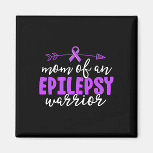 Epilepsy Mum  Purple Ribbon Awareness  Mother 1 Magnet