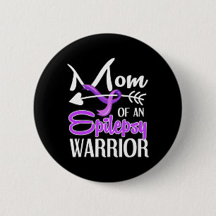 Epilepsy Mum  Purple Ribbon Awareness  Mother 2 6 Cm Round Badge