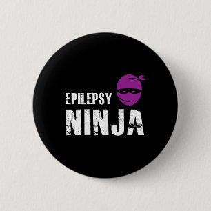 Epilepsy Ninja - Support Awareness Fighter  6 Cm Round Badge