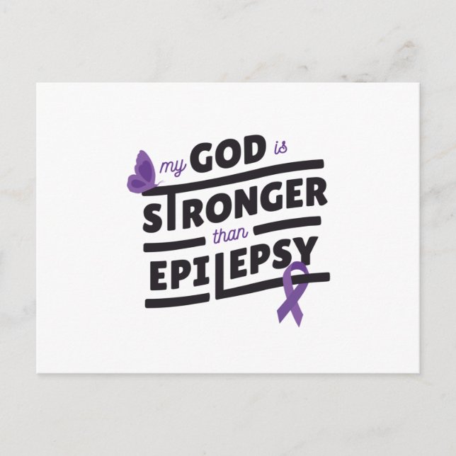 Epilepsy quote postcard (Front)